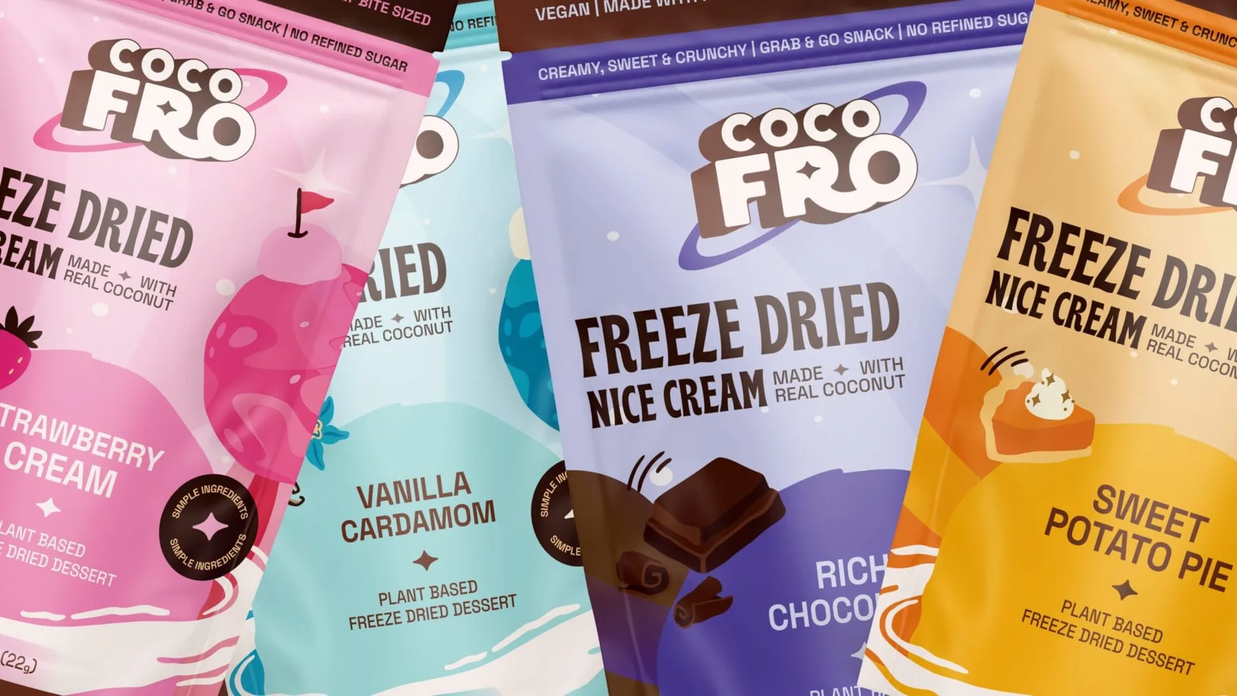 CocoFro — brand and packaging artwork, view 1