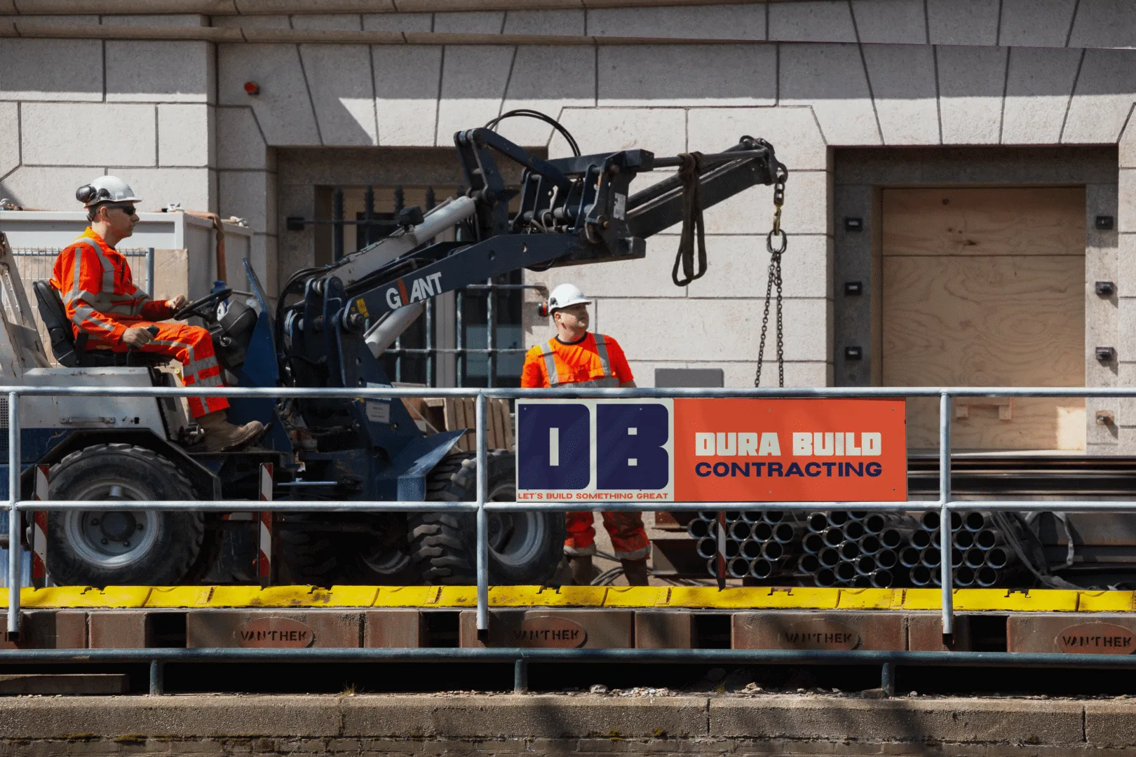 DuraBuild Contracting — website and identity artwork, view 2