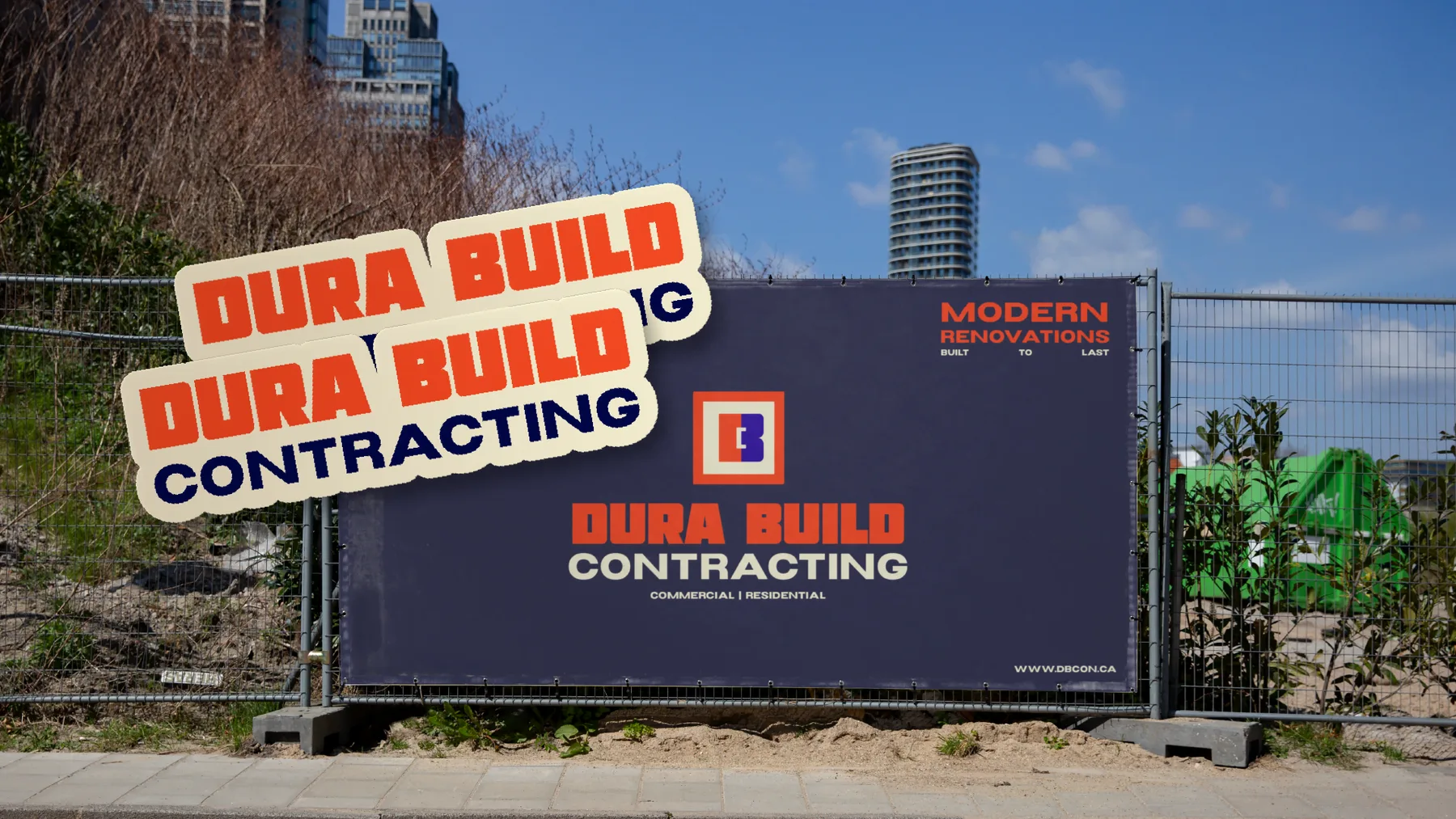 DuraBuild Contracting — website and identity artwork, view 4