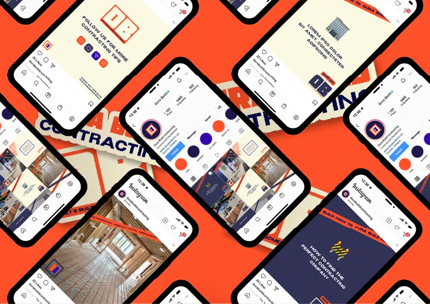 DuraBuild Contracting — website and identity artwork, view 5
