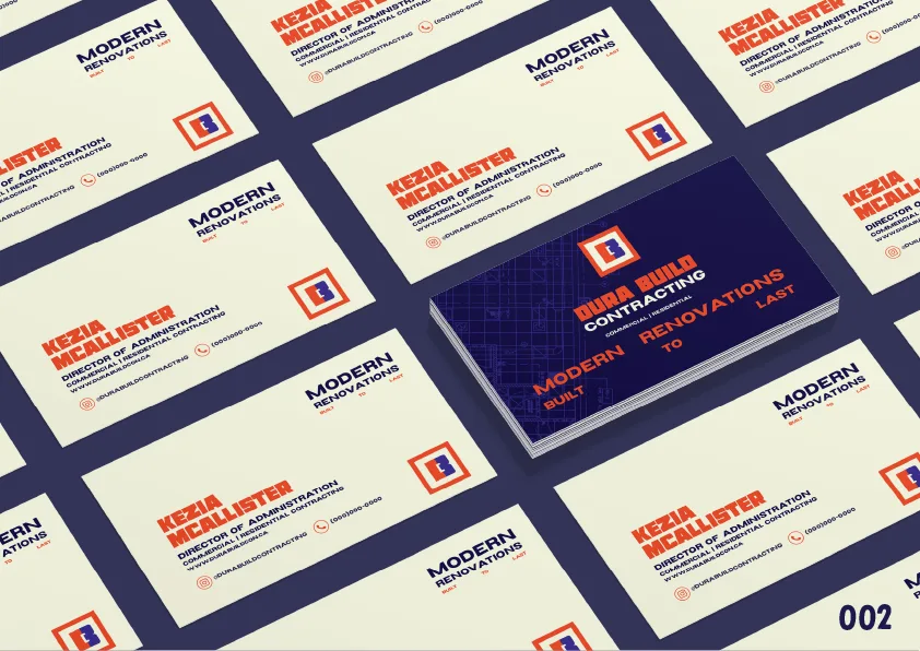 DuraBuild Contracting — website and identity artwork, view 6
