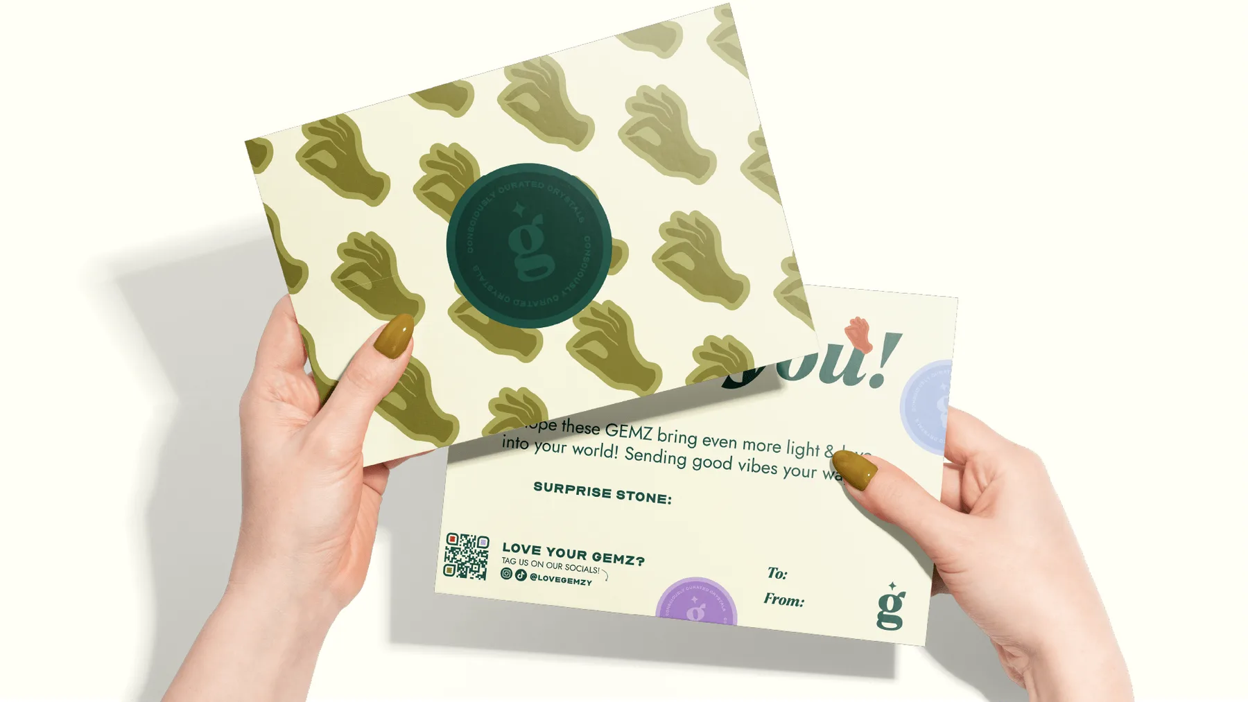 Gemzy — brand and packaging artwork, view 4