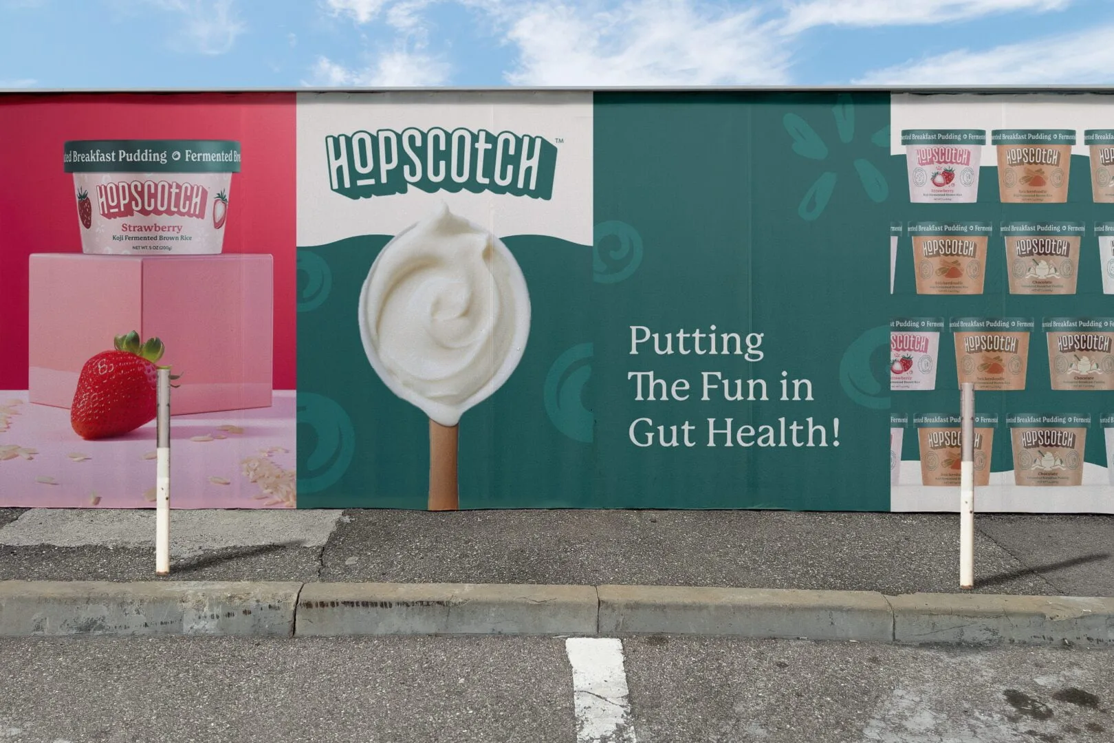 Hopscotch — brand and packaging artwork, view 1