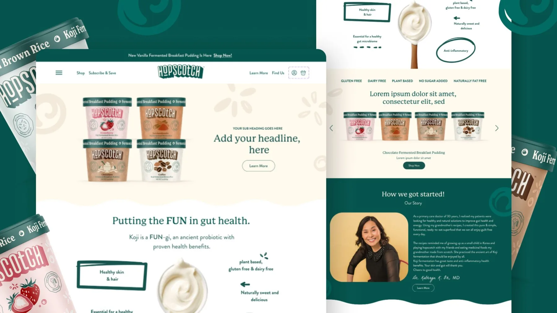 Hopscotch — brand and packaging artwork, view 2