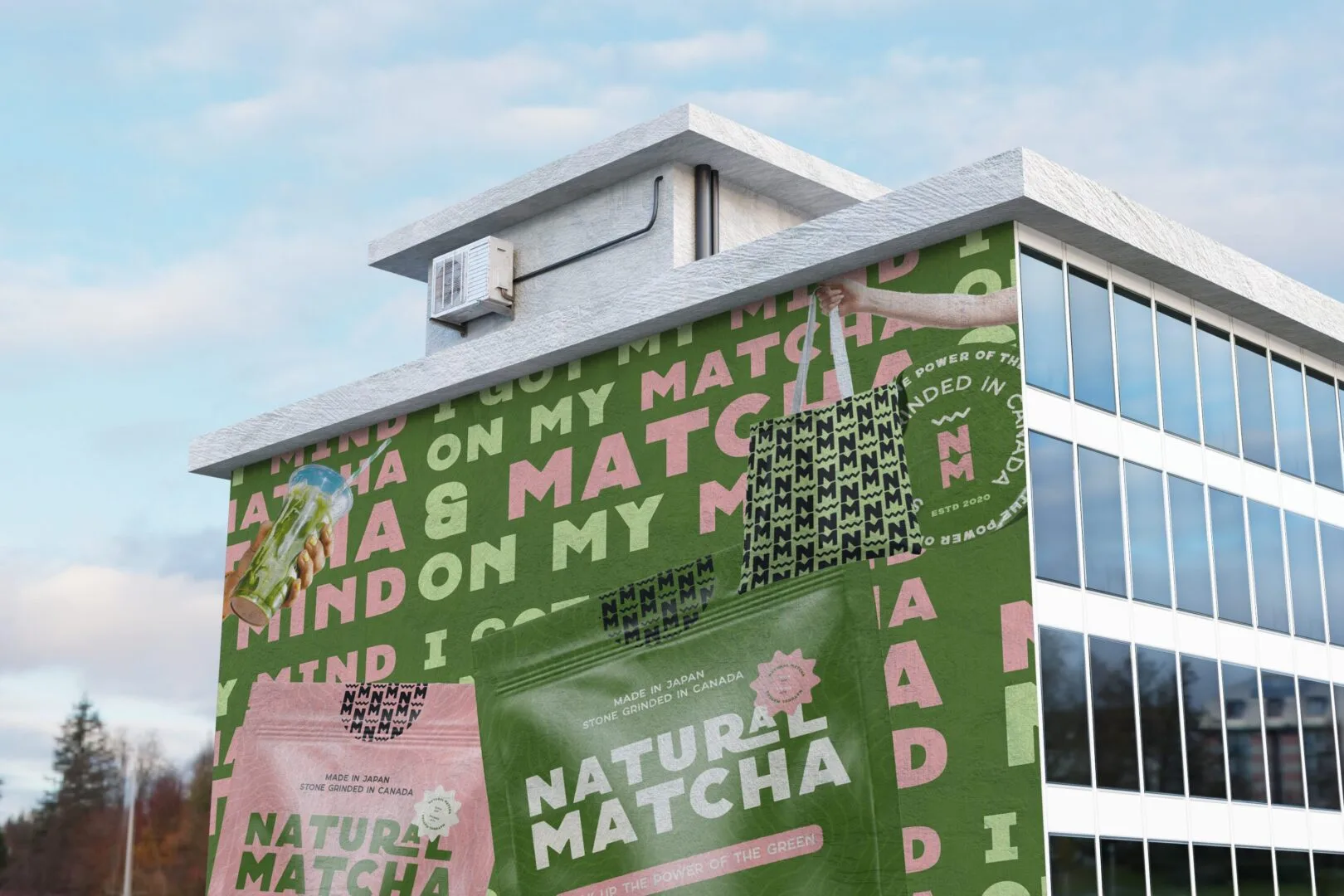 Natural Matcha — brand and packaging artwork, view 1