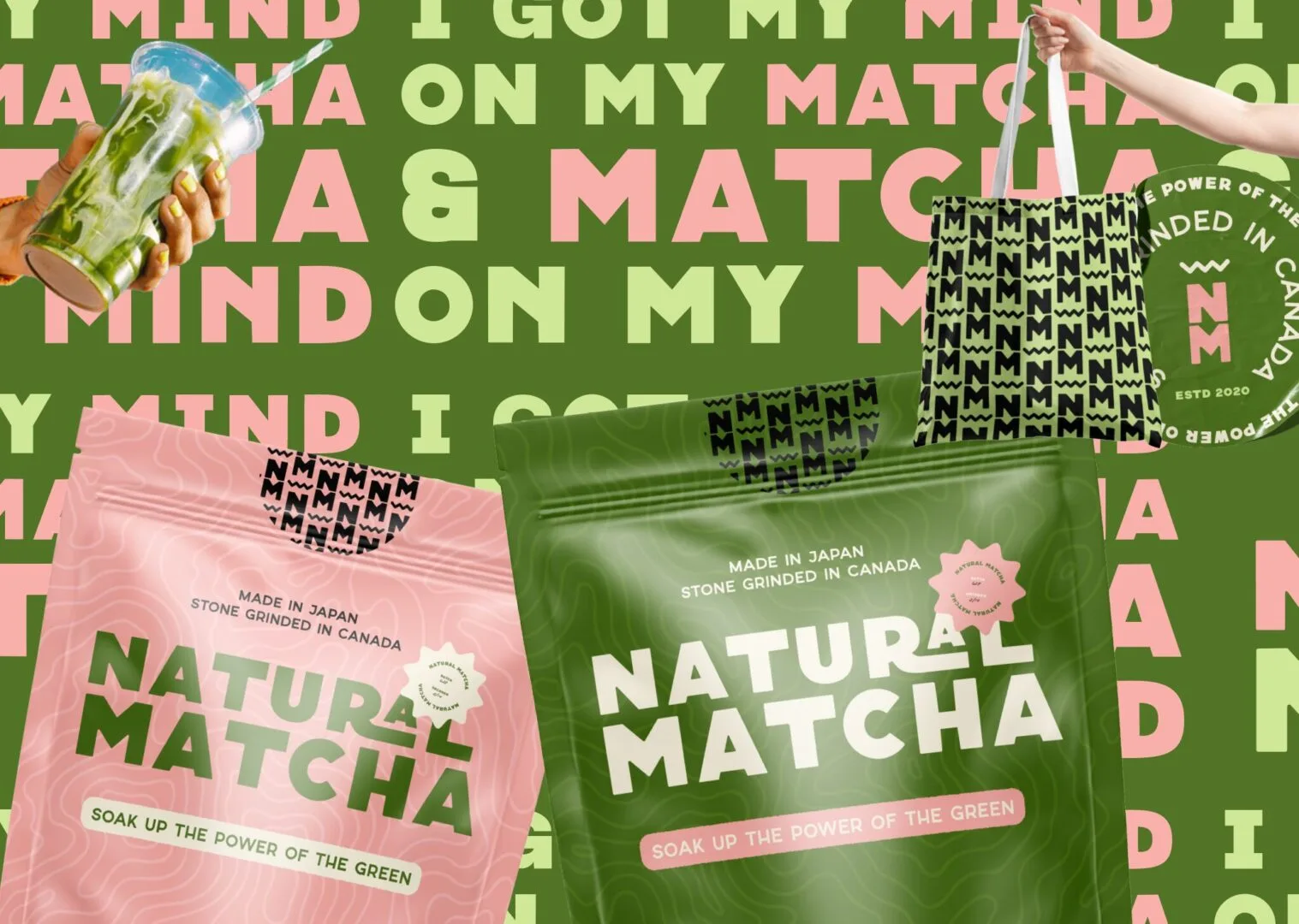 Natural Matcha — brand and packaging artwork, view 3