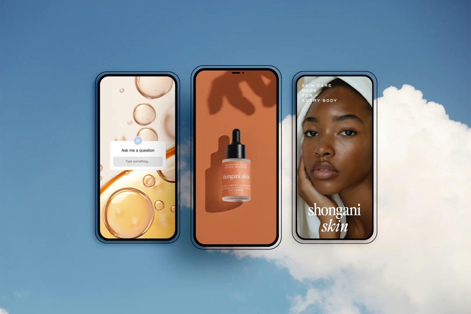 Shongani Skin — brand and packaging artwork, view 1